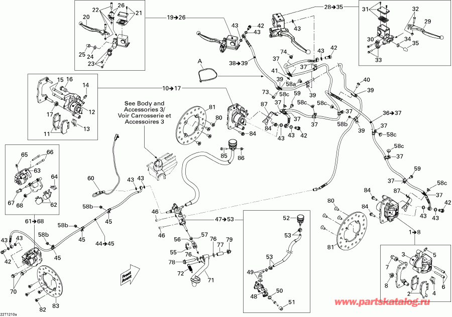    Renagade 500EFI STD, 2012 - Brakes