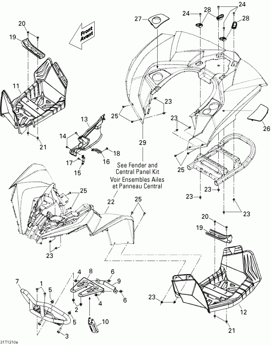 ATV  Renagade 500EFI STD, 2012  - Body And Accessories 1