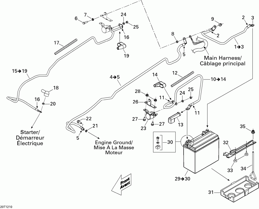 ATV  Renagade 500EFI STD, 2012 - Electrical System