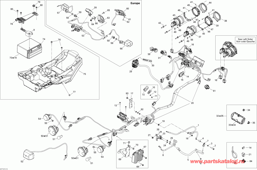  Bombardier  Renegade STD, XXC, 1000 EFI, 2012 - Electrical System