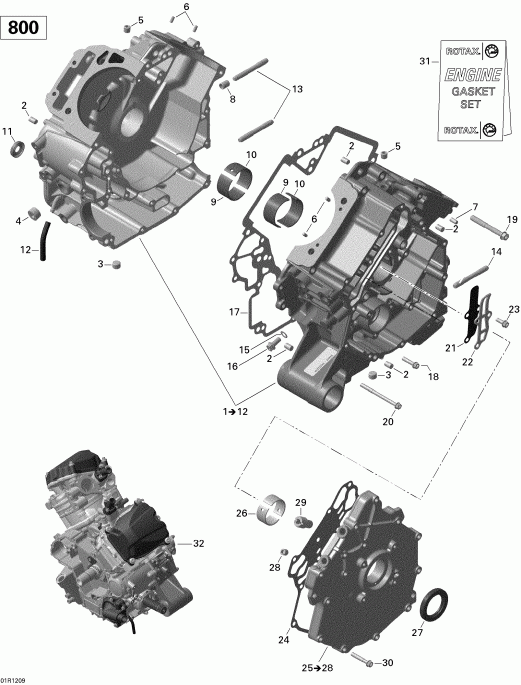 ATV BRP Renegade STD, XXC, 800R EFI, 2012  -  