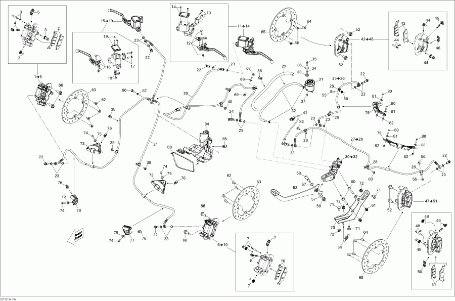 ���������� Bombardier ������ Renegade STD, XXC, 800R EFI, 2012 - Hydraulic Brakes Except Europe
