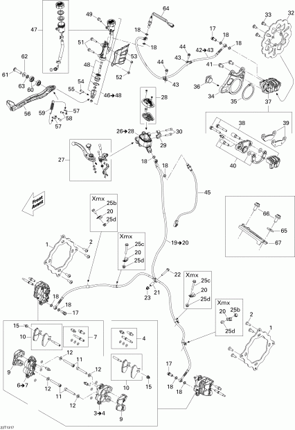 ATV BRP  DS 450EFI Xmx, 2013 - Hydraulic Brakes