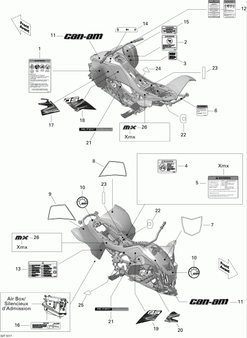 DS 450EFI Xmx, 2013 ������ - Decals Xmx