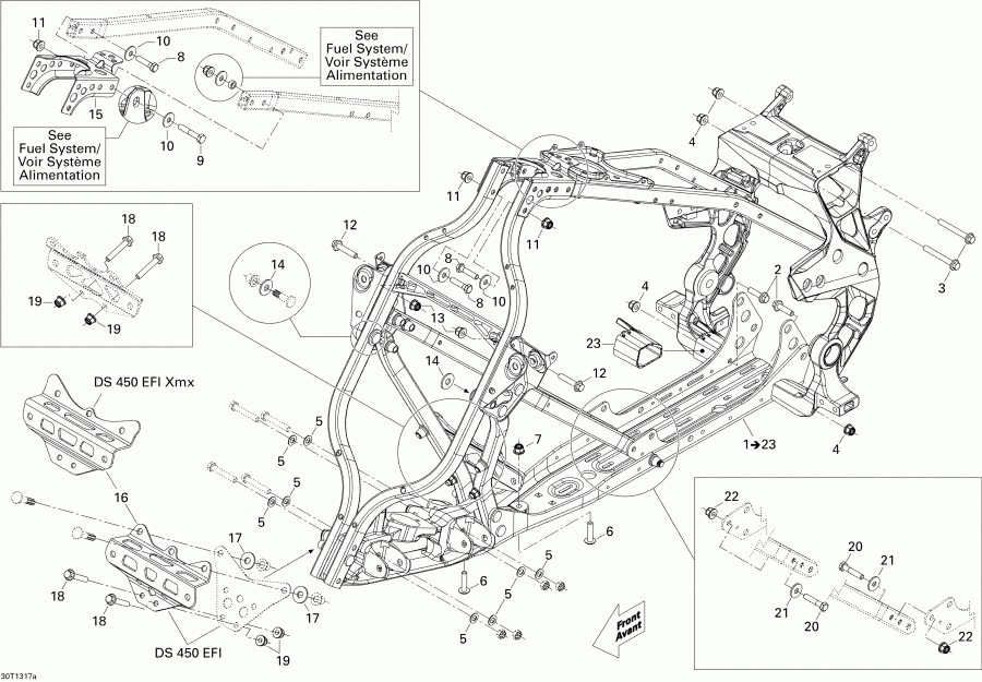 ATV  DS 450EFI Xmx, 2013 - , System 1