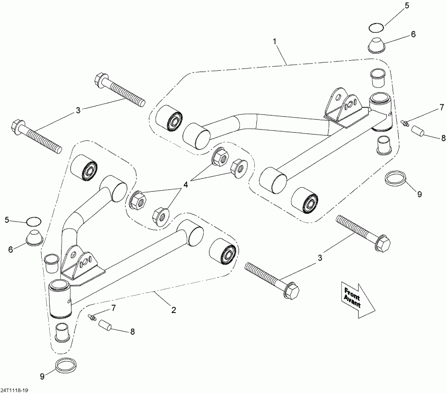    DS 90, 2013 - Front Suspension Arm