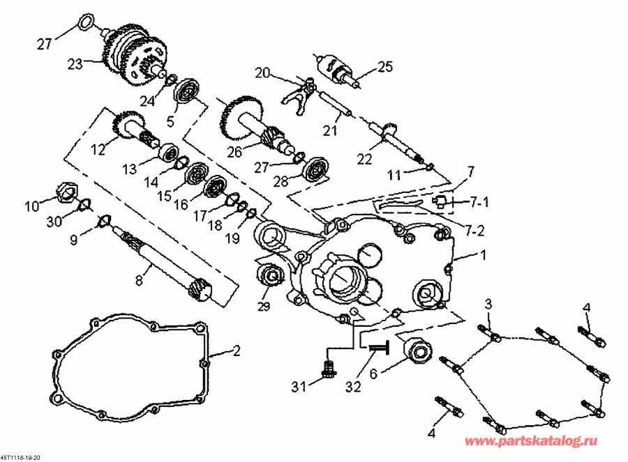 ATV   DS 90 X, 2013 - Gear Box
