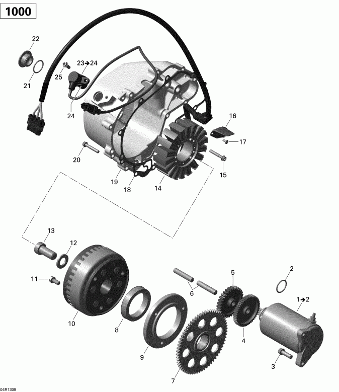   Outlander 1000EFI, DPS, XT & XT-P, 2013  -    Outlander