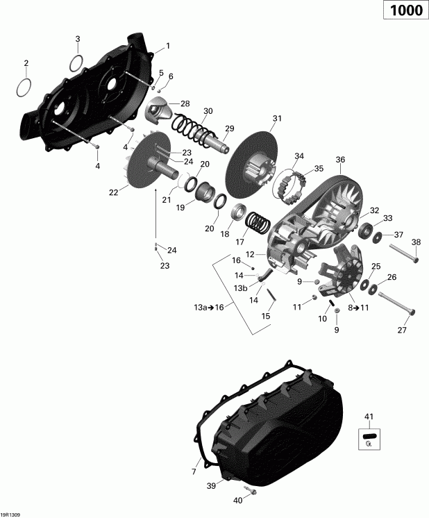   Outlander 1000EFI, DPS, XT & XT-P, 2013 - Transmission