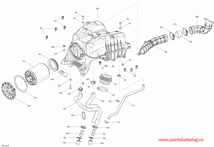 ATV  Outlander 1000EFI XMR, 2013 - Air Intake