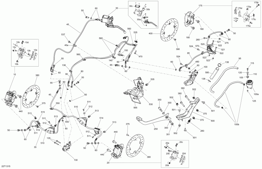 ATV Bombardier - Brakes