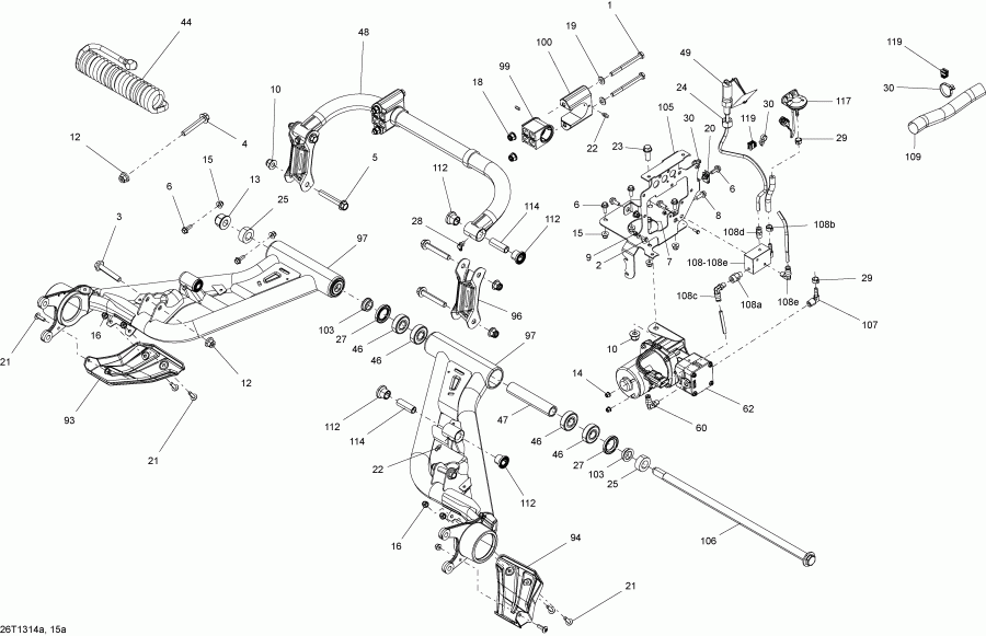 BRP  Outlander 1000EFI XMR, 2013 - Rear Suspension