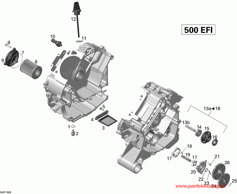   Outlander 500EFI STD, DPS & XT, 2013 - Engine Lubrication
