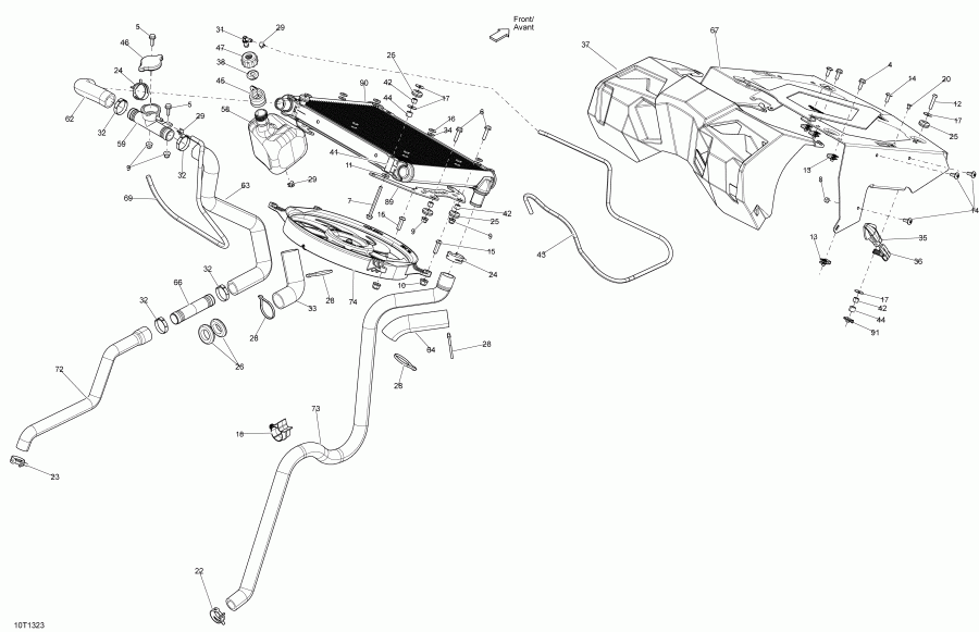 ATV BRP  Outlander 650EFI XMR, 2013 -  System