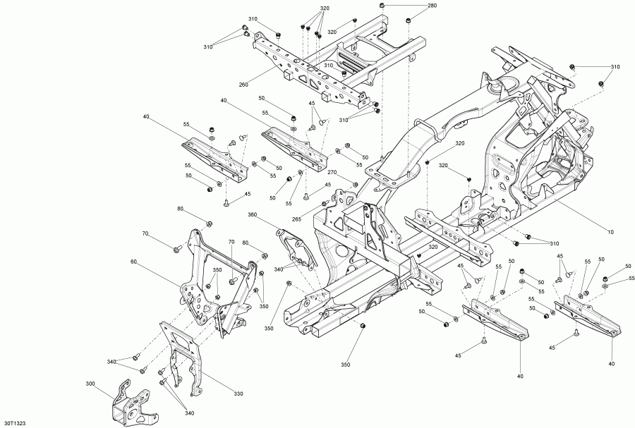 ATV  Outlander 650EFI XMR, 2013 ������ - Frame
