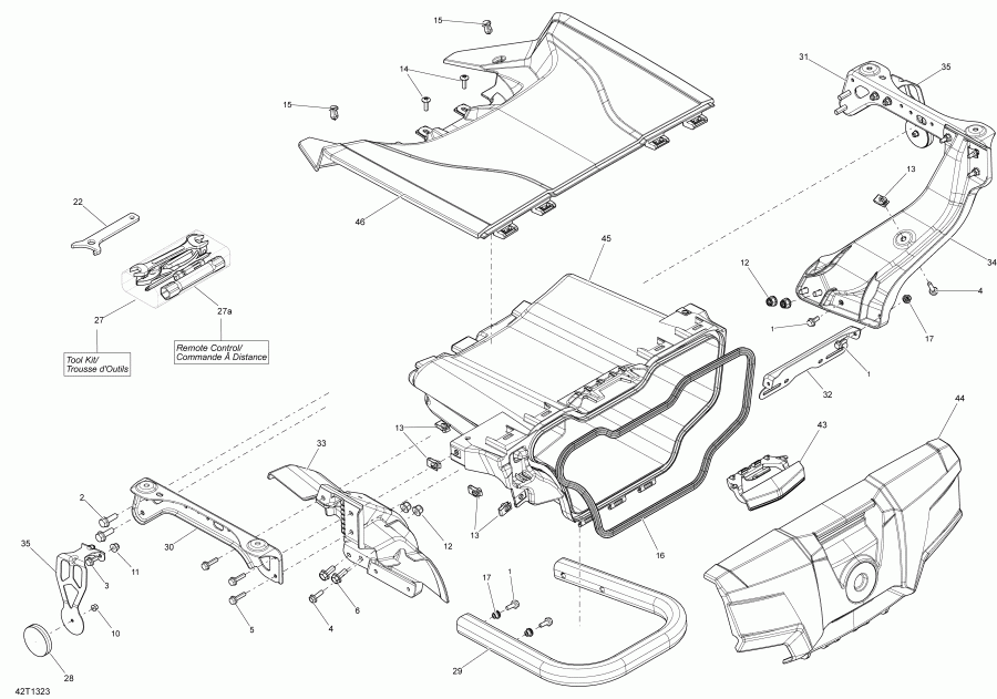  Outlander 650EFI XMR, 2013 - Rear Cargo Box