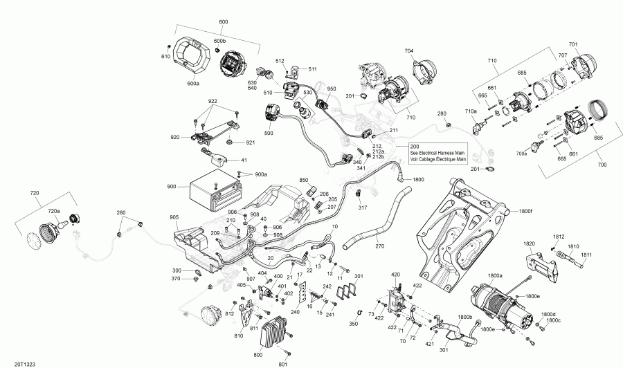 ���������� BRP Outlander 650EFI XMR, 2013 - Electrical System