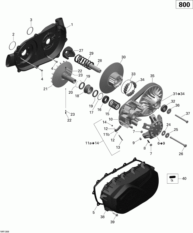   Outlander 800R EFI, STD, DPS, XT & XT-P, 2013 -  Outlander
