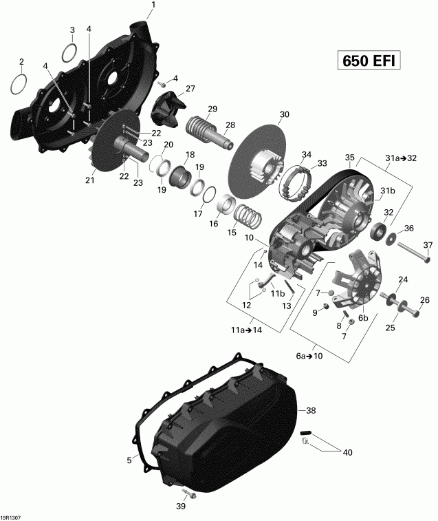  BRP  Outlander MAX 650EFI STD, DPS & XT, 2013 - 