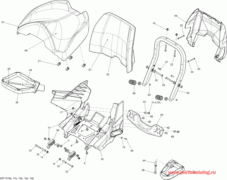  BRP Outlander MAX 650EFI STD, DPS & XT, 2013 -  Passenger