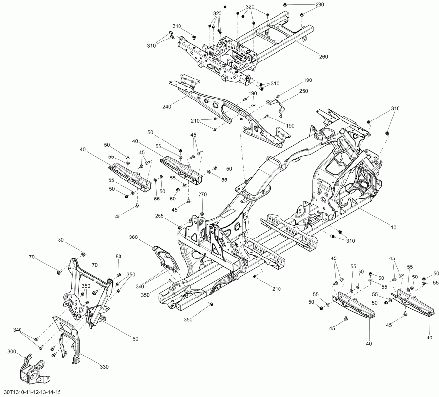 ATV BRP Outlander MAX 800R EFI, DPS, XT & XT-P, 2013 - 