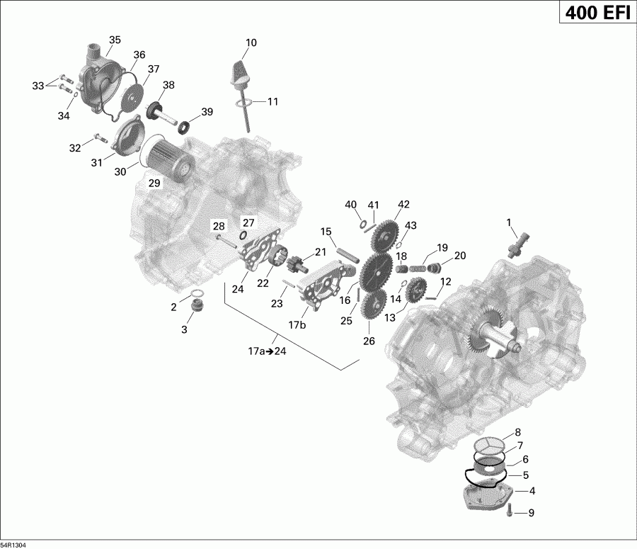 ATV  Outlander Max STD, XT, 400 EFI, 2013 - Engine Lubrication
