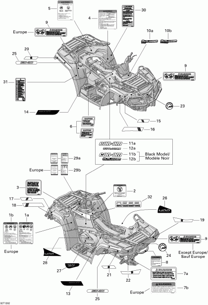    Outlander Max STD, XT, 400 EFI, 2013 - 