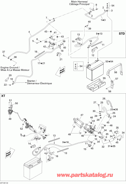  Bombardier Outlander Max STD, XT, 400 EFI, 2013 -  System