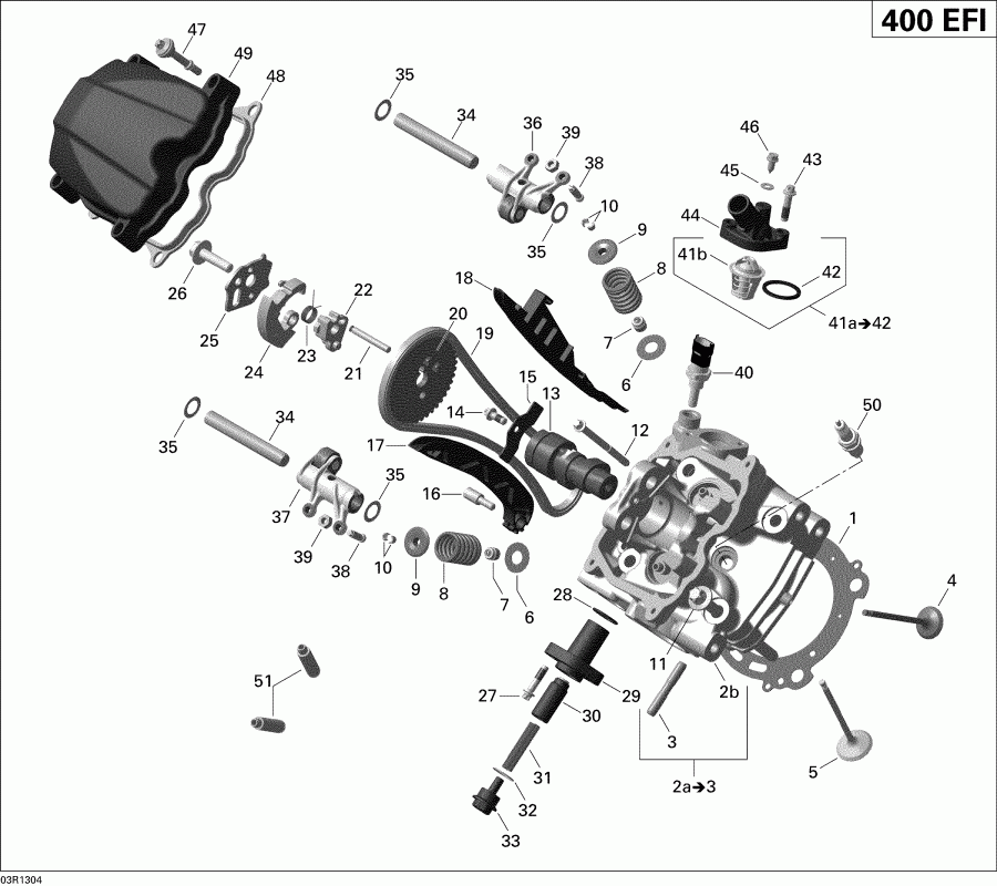 ���������� BRP ����������� Outlander STD, XT, 400 EFI, 2013 - Cylinder Head