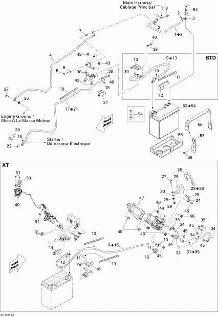Outlander STD, XT, 400 EFI, 2013  - Electrical System