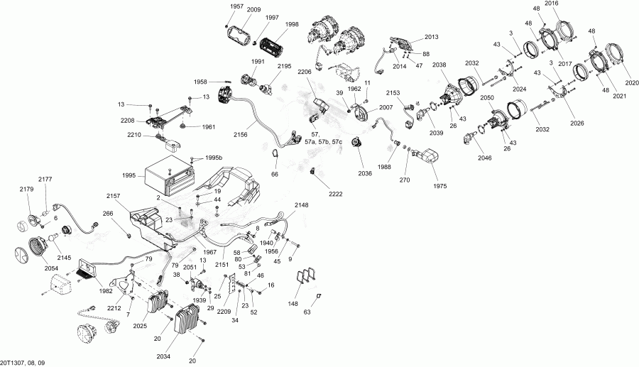 ATV BRP  Renegade 500EFI STD, 2013 - Electrical System