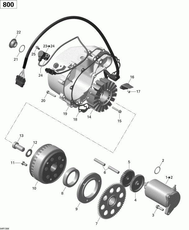 ATV BRP - Magneto And Electric Starter Renegade