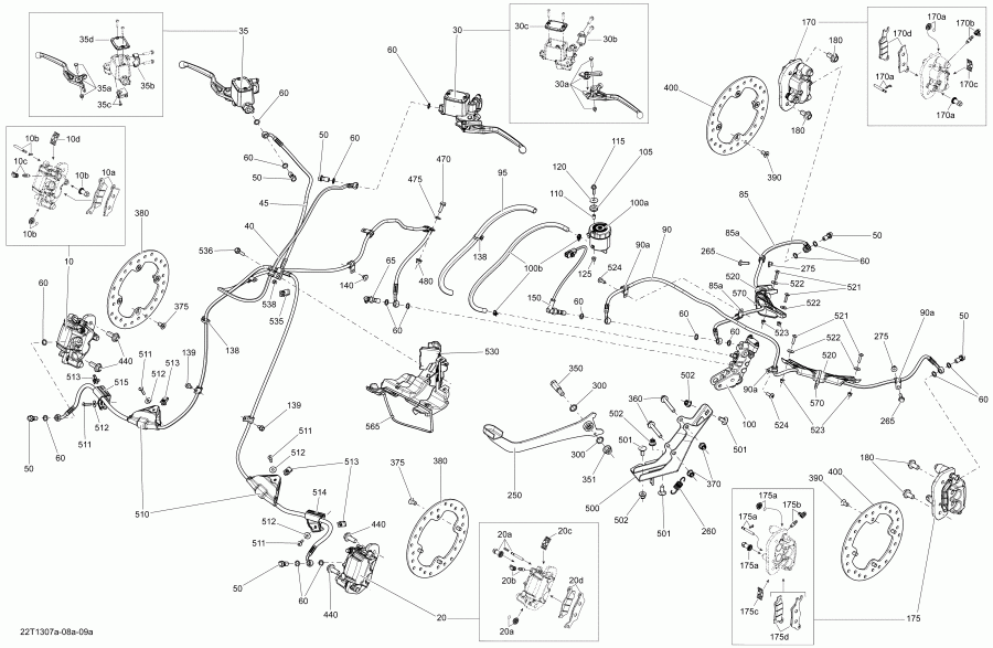 ATV BRP Renegade STD, XXC, 1000 EFI, 2013 - Brakes Except Europe