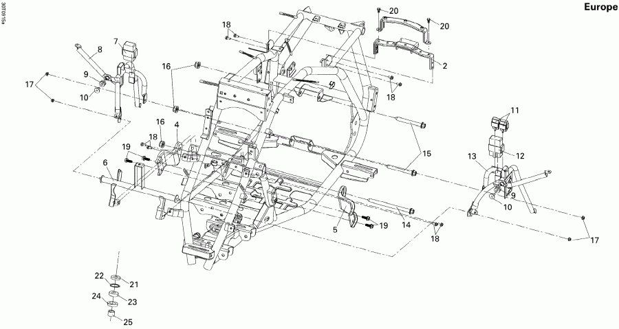  BRP  DS 250 NA, EUR & INT, 2014 - Frame Europe