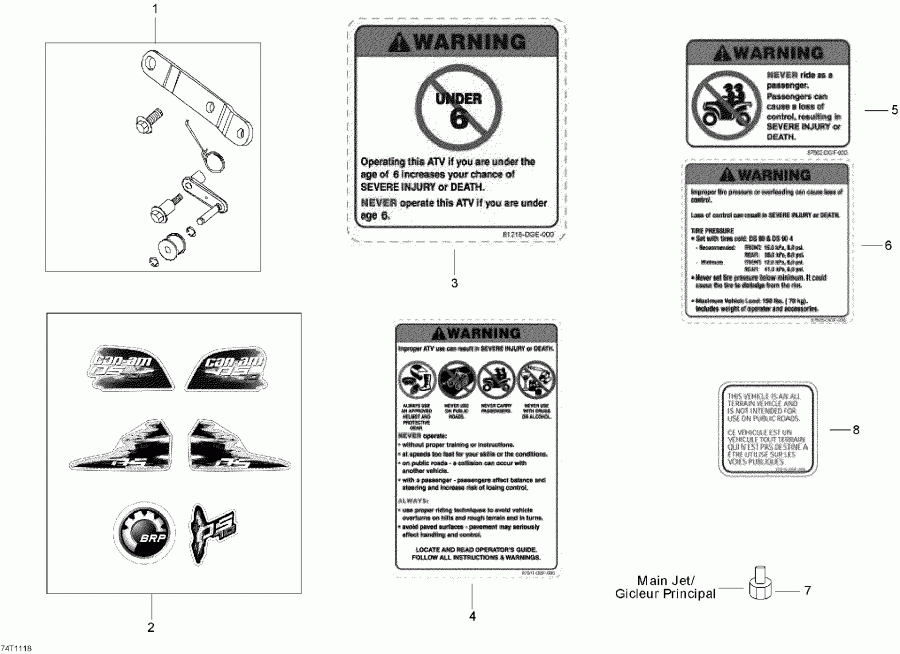 ATV BRP - Accessories And Decals