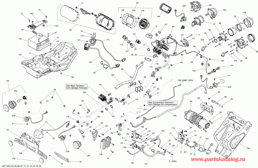 ���������� BRP Outlander 1000EFI, DPS, XT & XT-P, 2014 ������ - Electrical System