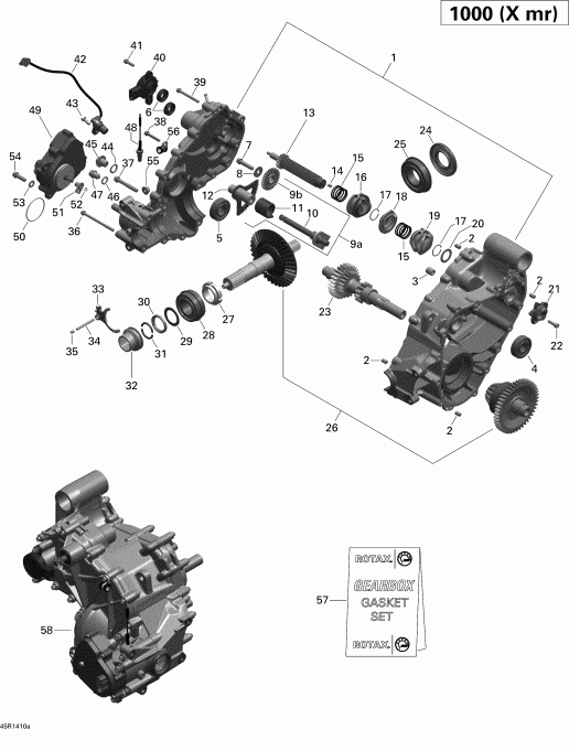 BRP Outlander 1000EFI XMR, 2014  - Gear Box 1