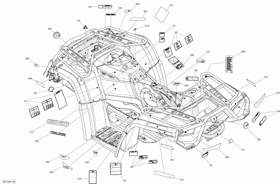 ATV  Outlander 400 EFI, STD, XT, 2014  - 