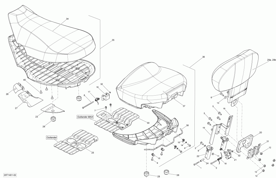 ����������  ������ Outlander 400 EFI, STD, XT, 2014 - �����
