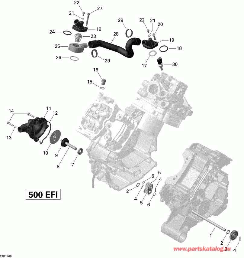 Outlander 500EFI STD, DPS & XT, 2014 - ���������� ���������