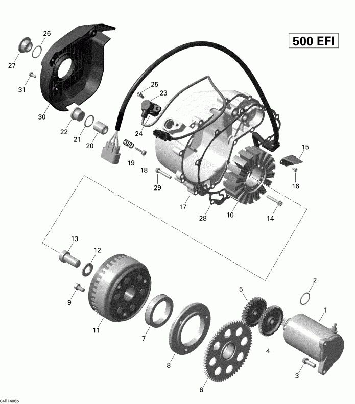   Outlander 500EFI STD, DPS & XT, 2014  - 650 Watts