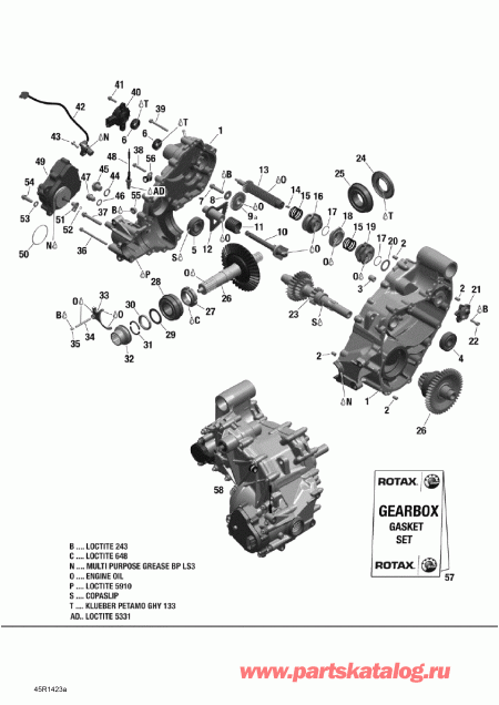 ATV BRP Outlander 6x6 (International & T3), 2014  - 45r1423a
