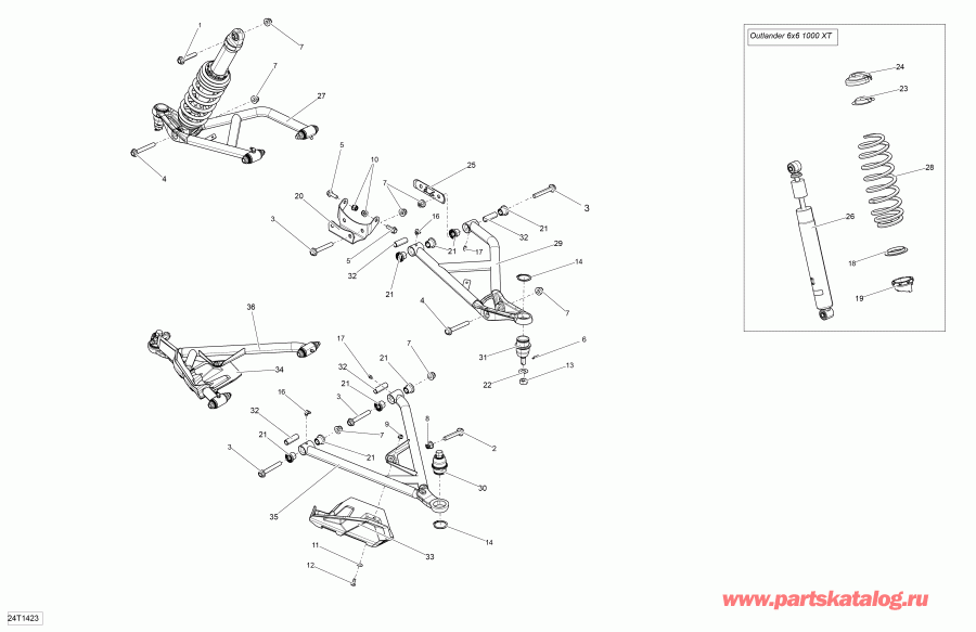    Outlander 6x6 (International & T3), 2014 - 24t1423