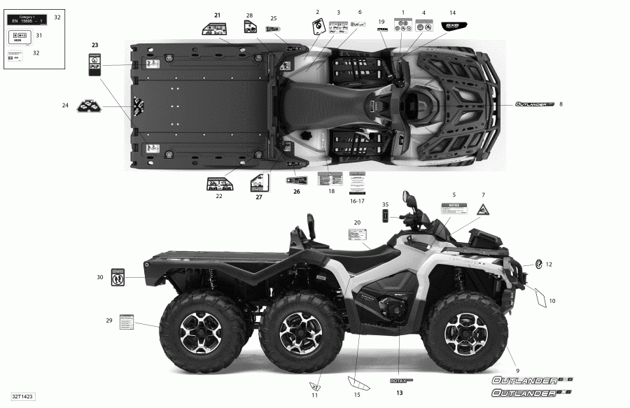Outlander 6x6 (International & T3), 2014  - 32t1423