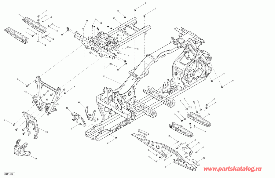 ATV   Outlander 6x6 (International & T3), 2014 - 30t1423a