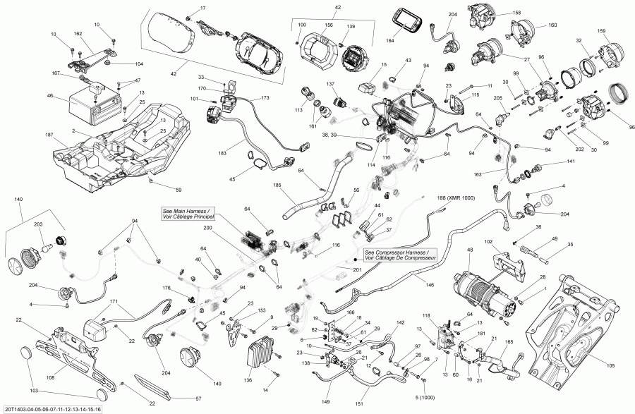  BRP  Outlander MAX 1000EFI, DPS, XT & XT-P, 2014 -  System