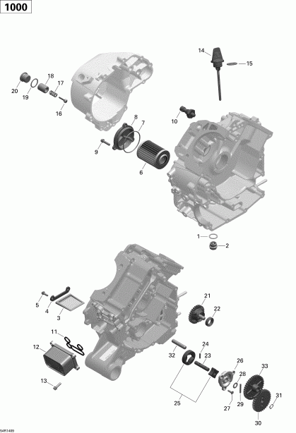    Outlander MAX 1000EFI LTD, 2014 - Engine Lubrication
