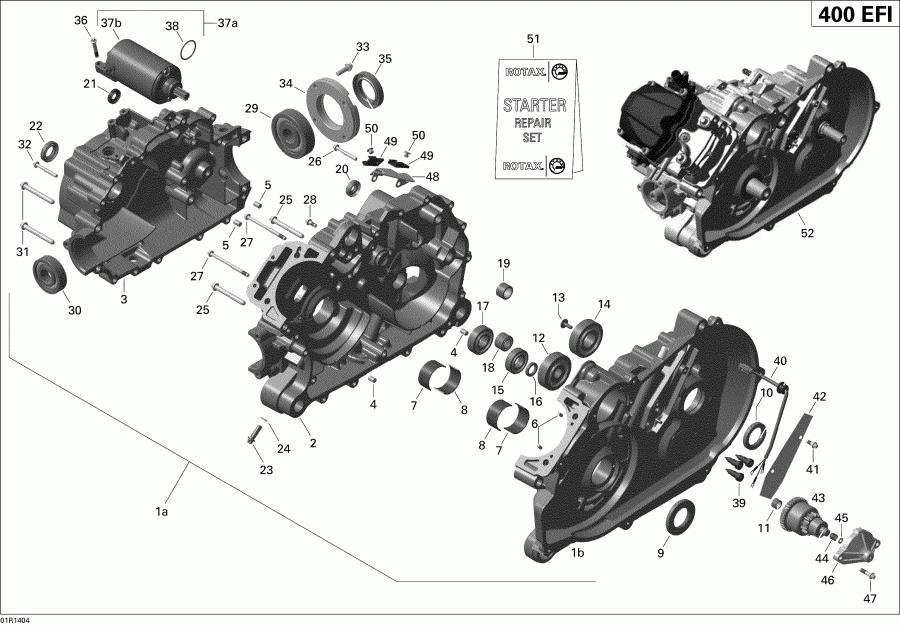 ������������  Outlander Max 400 EFI, STD, XT, 2014 ������ - Crankcase