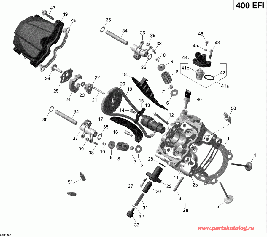   Outlander Max 400 EFI, STD, XT, 2014  - Cylinder Head