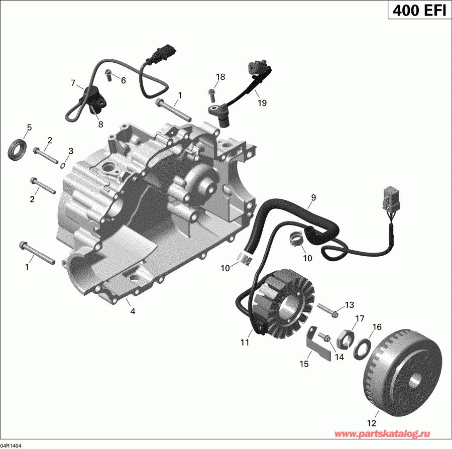 ATV Bombardier Outlander Max 400 EFI, STD, XT, 2014 - Magneto